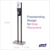 A Picture of product GOJ-8214 PURELL® ES10 Floor Stand Dispenser. 5.75 X 13.5 X 28.5 in. Graphite.