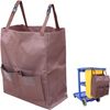 A Picture of product AMZ-HYFT102 Housekeeping/Janitorial Cart Bag Storage Bag. 18 X 8 X 16 in. Brown.