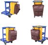 A Picture of product AMZ-HYFT102 Housekeeping/Janitorial Cart Bag Storage Bag. 18 X 8 X 16 in. Brown.