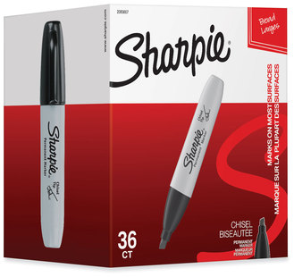 Sharpie® Chisel Tip Permanent Marker Broad Black, 36/Pack