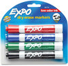 A Picture of product SAN-80174 EXPO® Low-Odor Dry-Erase Marker Peggable Card, Broad Chisel Tip, Assorted Colors, 4/Pack