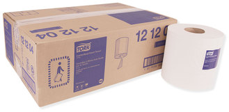 Tork® Centerfeed Hand Towel 2-Ply, 7.6 x 11.8, White, 600/Roll, 6 Rolls/Carton