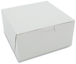 SCT® White One-Piece Non-Window Bakery Boxes Standard, 3 x 6 Paper, 250/Carton