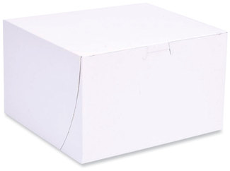 SCT® Bakery Boxes Standard, 8 x 5, White, Paper, 100/Carton