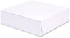 A Picture of product SCH-1553 SCT® Bakery Boxes Standard, 9 x 2.5, White, Paper, 250/Carton