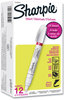 A Picture of product SAN-2107614 Sharpie® Permanent Paint Marker Medium Bullet Tip, White, Dozen