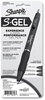 A Picture of product SAN-2126207 Sharpie® S-Gel™ Fashion Barrel Pen Gel Retractable, Medium 0.7 mm, Black Ink, Pearl White 4/Pack