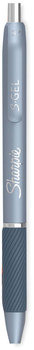 Sharpie® S-Gel™ Fashion Barrel Pen Gel Retractable, Medium 0.7 mm, Black Ink, Frost Blue 4/Pack