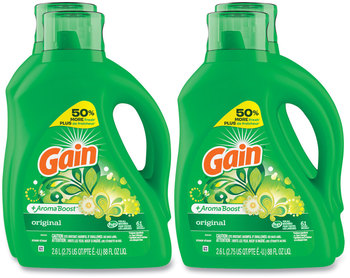 Gain® Liquid Laundry Detergent Original Scent, 88 oz Pour Bottle, 4/Carton