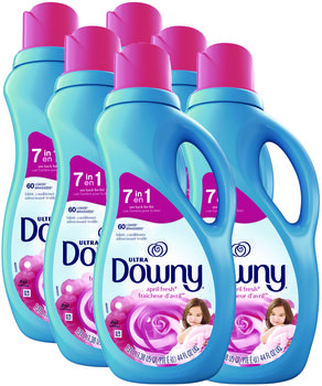 Downy® Liquid Fabric Softener April Fresh, 44 oz Bottle, 6/Carton