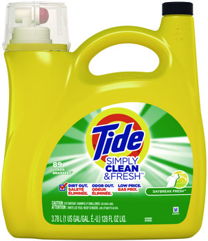 Tide® Simply Clean & Fresh™ HE Liquid Laundry Detergent and Daybreak 128 oz Bottle