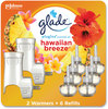 A Picture of product SJN-319962 Glade® Plugin Scented Oil Hawaiian Breeze, 0.67 oz, 2 Warmers and 6 Refills/Pack