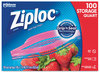 A Picture of product SJN-316962 Ziploc® Seal Top Bags 1 qt, 7.44" x 7", Clear, 100/Box