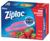 A Picture of product SJN-316962 Ziploc® Seal Top Bags 1 qt, 7.44" x 7", Clear, 100/Box
