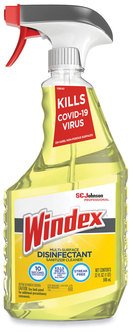 Windex® Multi-Surface Disinfectant Cleaner Fresh Scent, 32 oz Spray Bottle, 8/Carton