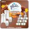 A Picture of product SJN-323015 Glade® Plugin Scented Oil Cashmere Woods, 0.67 oz, 2 Warmers and 6 Refills/Pack