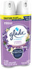 A Picture of product SJN-357477 Glade® Air Freshener Room Spray. 8.3 oz. Lavender & Vanilla scent. 2 cans/pack, 3 packs/carton.