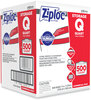 A Picture of product SJN-682256 Ziploc® Double Zipper Storage Bags 1 qt, 1.75 mil, 7" x 7.75", Clear, 500/Box