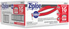 A Picture of product SJN-682257 Ziploc® Double Zipper Storage Bags 1 gal, 1.75 mil, 10.56" x 10.75", Clear, 250/Box