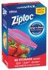 A Picture of product SJN-314471 Ziploc® Seal Top Bags 1 qt, 7.44" x 7", Clear, 80/Box