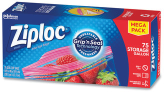 Ziploc® Seal Top Bags 1 gal, 10.75" x 10.56, Clear, 75/Box