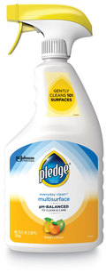 Pledge® pH-Balanced Everyday Clean™ Multisurface Cleaner Citrus Scent, 25 oz Trigger Spray Bottle, 6/Carton