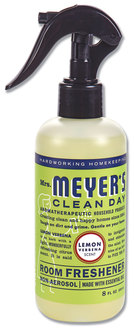 Mrs. Meyer's Clean Day Room Freshener Lemon Verbena, 8 oz, Non-Aerosol Spray, 6/Carton