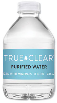 True Clear® Purified Bottled Water. 8 oz. 24 bottles/carton.