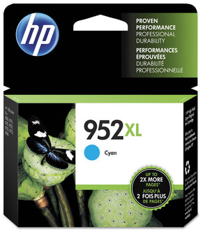 HP L0S49AN-L0S67AN Ink 952XL, (L0S61AN) High-Yield Cyan Original Cartridge