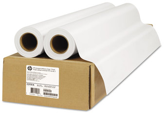 HP Universal Adhesive Vinyl 2" Core, 36" x 66 ft, White, 2/Pack