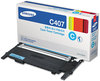 A Picture of product HEW-SU001A Samsung CLT-407S Toner Cartridges SU001A (CLT-C407S) 1,000 Page-Yield, Cyan