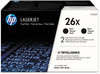 A Picture of product HEW-CF226XD HP 26X High Yield Original LaserJet Toner Cartridges (CF226X-D) 2-Pack High-Yield Black