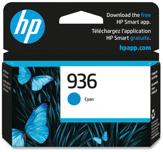 HP 936 Original Ink Cartridges (4S6U9LN) Cyan Cartridge