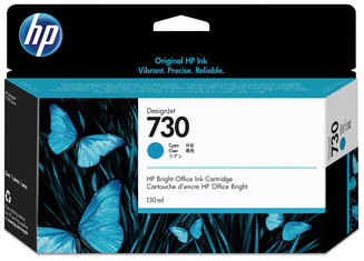 HP P2V62A-P2V73A Ink 730, (P2V62A) Cyan Original Cartridge