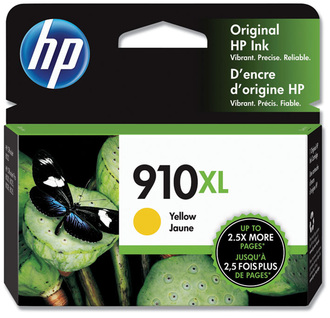 HP 910XL Series Original Ink Cartridges (3YL64AN) High-Yield Yellow Cartridge