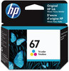 A Picture of product HEW-3YM55AN HP 67 Tri-Color Ink Cartridge (3YM55AN) Original