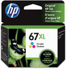 A Picture of product HEW-3YM58AN HP 67XL Tri-Color Ink Cartridge (3YM58AN) High-Yield Original