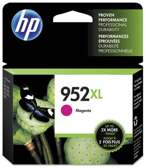 HP L0S49AN-L0S67AN Ink 952XL, (L0S64AN) High-Yield Magenta Original Cartridge