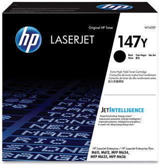 HP 147Y Black Extra High Yield Original LaserJet Toner Cartridge (W1470Y) High-Yield Laser