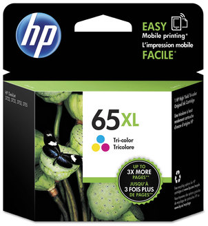 HP N9K01AN-T0A36AN Ink 65XL, (N9K03AN) High-Yield Tri-Color Original Cartridge