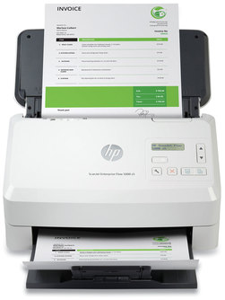 HP ScanJet Enterprise Flow 5000 s5 Sheet-Feed Scanner 600 dpi Optical Resolution, 80-Sheet Duplex Auto Document Feeder