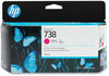 A Picture of product HEW-498N6A HP 738 DesignJet Ink Cartridges (498N6A) Magenta Original Cartridge