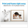 A Picture of product HEW-6J777A HP Advanced Photo Paper 10.5 mil, 8 x 10, Glossy White, 25/Pack