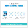 A Picture of product HEW-6J777A HP Advanced Photo Paper 10.5 mil, 8 x 10, Glossy White, 25/Pack