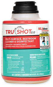 SC Johnson Professional® TruShot 2.0™ Disinfectant Multisurface Cleaner Clean Fresh Scent,10 oz Cartridge, 4/Carton