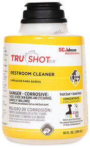 SC Johnson Professional® TruShot 2.0™ Restroom Cleaner Clean Fresh Scent, 10 oz Cartridge, 4/Carton