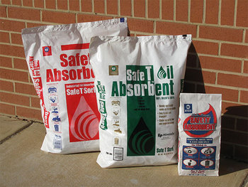 Safety Absorbent™ & Safe T Sorb® Clay Granular Universal Absorbent, Water, Oil, Grease, 40 lb. Bag