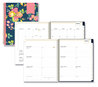 A Picture of product BLS-103617 Blue Sky® Day Designer Peyton Create-Your-Own Cover Weekly/Monthly Planner Floral Artwork, 11 x 8.5, Navy, 12-Month (Jan-Dec): 2024