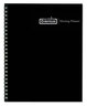 A Picture of product HOD-583992 House of Doolittle™ 100% Recycled Meeting Note Planner 11 x 8.5, Black Cover, 12-Month (Jan to Dec): 2024