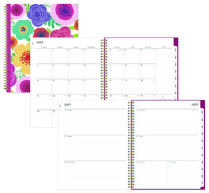 Blue Sky® Mahalo Academic Year Create-Your-Own Cover Weekly/Monthly Planner Floral Artwork, 11 x 8.5, 12-Month (July-June): 2024-2025